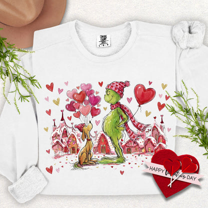 Soft Hearts Valentine Lightweight Sweatshirt