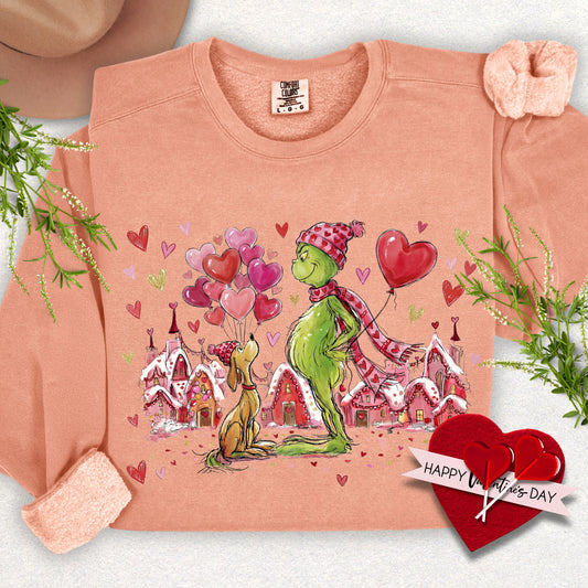 Soft Hearts Valentine Lightweight Sweatshirt