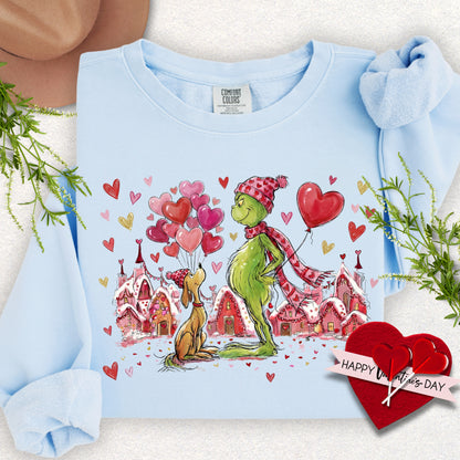 Soft Hearts Valentine Lightweight Sweatshirt