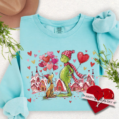 Soft Hearts Valentine Lightweight Sweatshirt