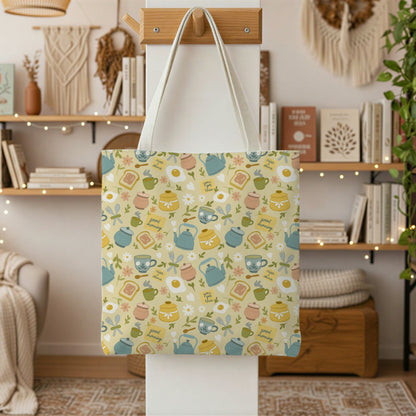 Rise and Shine Morning Motivation Tea Pot Tote Bag