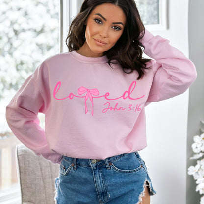 Loved John 3:16 Crewneck Sweatshirt