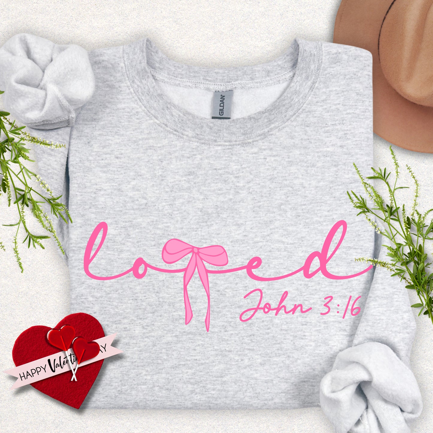 Loved John 3:16 Crewneck Sweatshirt