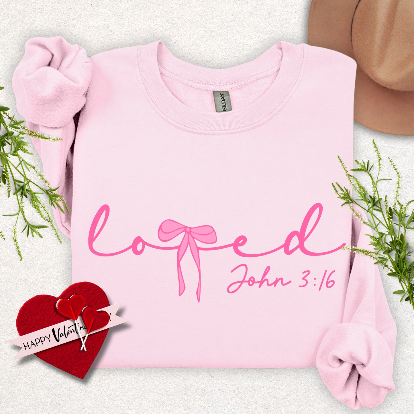 Loved John 3:16 Crewneck Sweatshirt