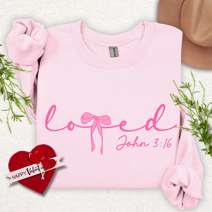 Loved John 3:16 Crewneck Sweatshirt