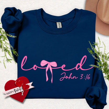 Loved John 3:16 Crewneck Sweatshirt