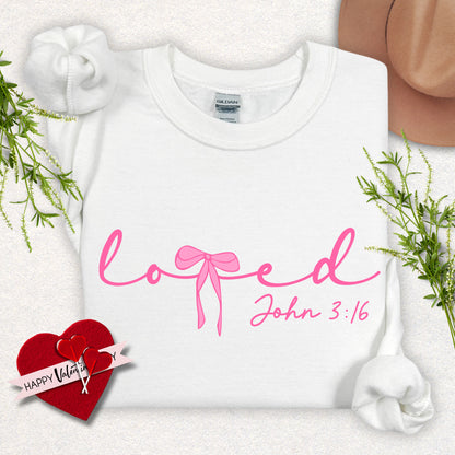 Loved John 3:16 Crewneck Sweatshirt