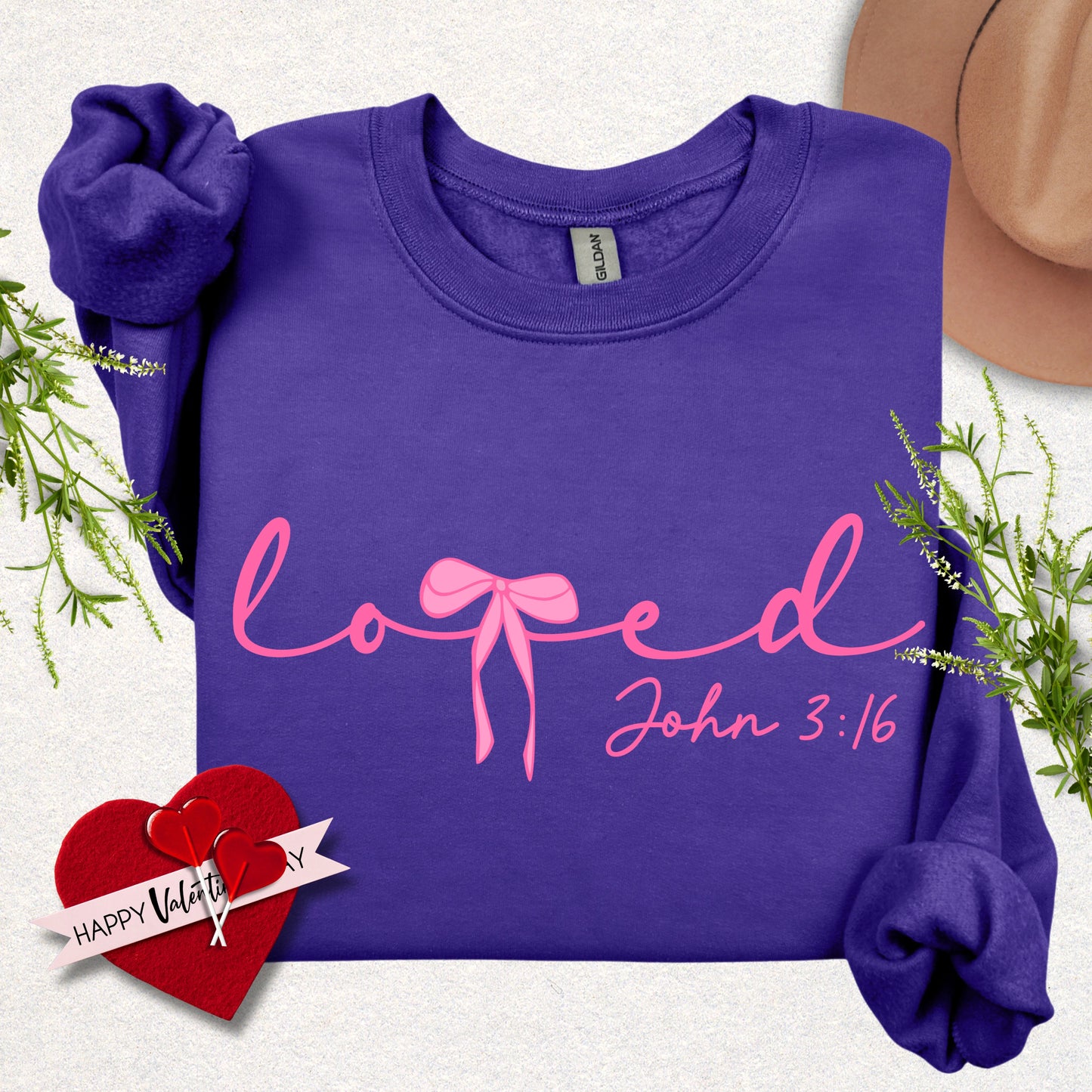 Loved John 3:16 Crewneck Sweatshirt