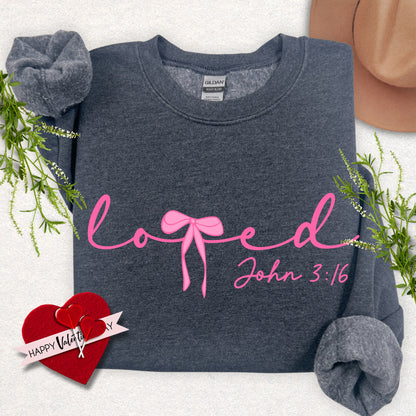 Loved John 3:16 Crewneck Sweatshirt