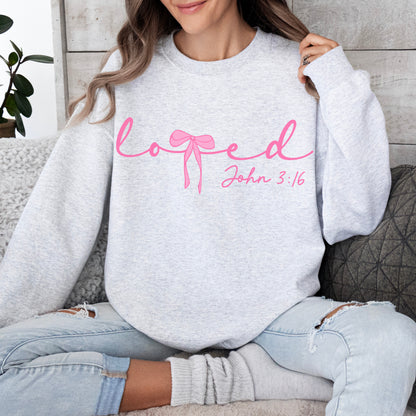 Loved John 3:16 Crewneck Sweatshirt