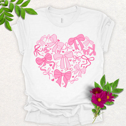 Pink Bows Heart Tee
