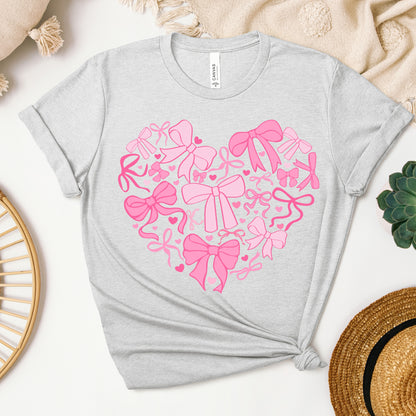 Pink Bows Heart Tee
