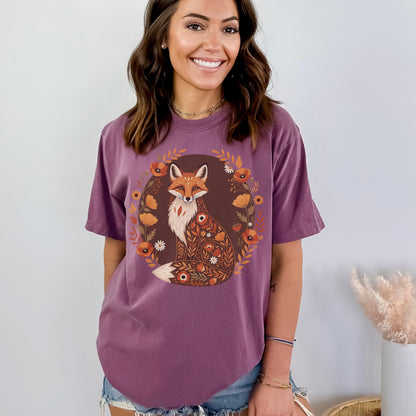 Floral Fox Tee