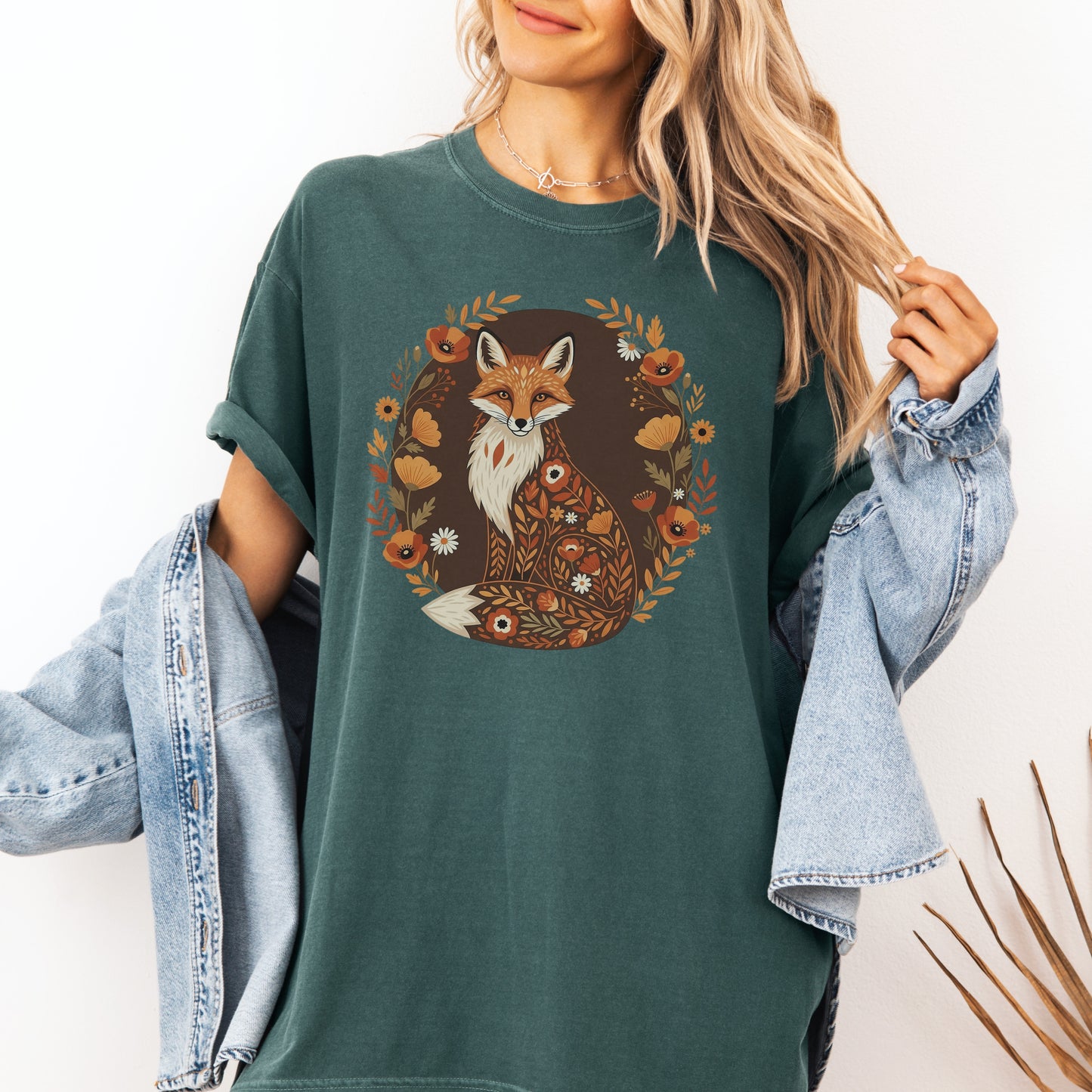 Floral Fox Tee
