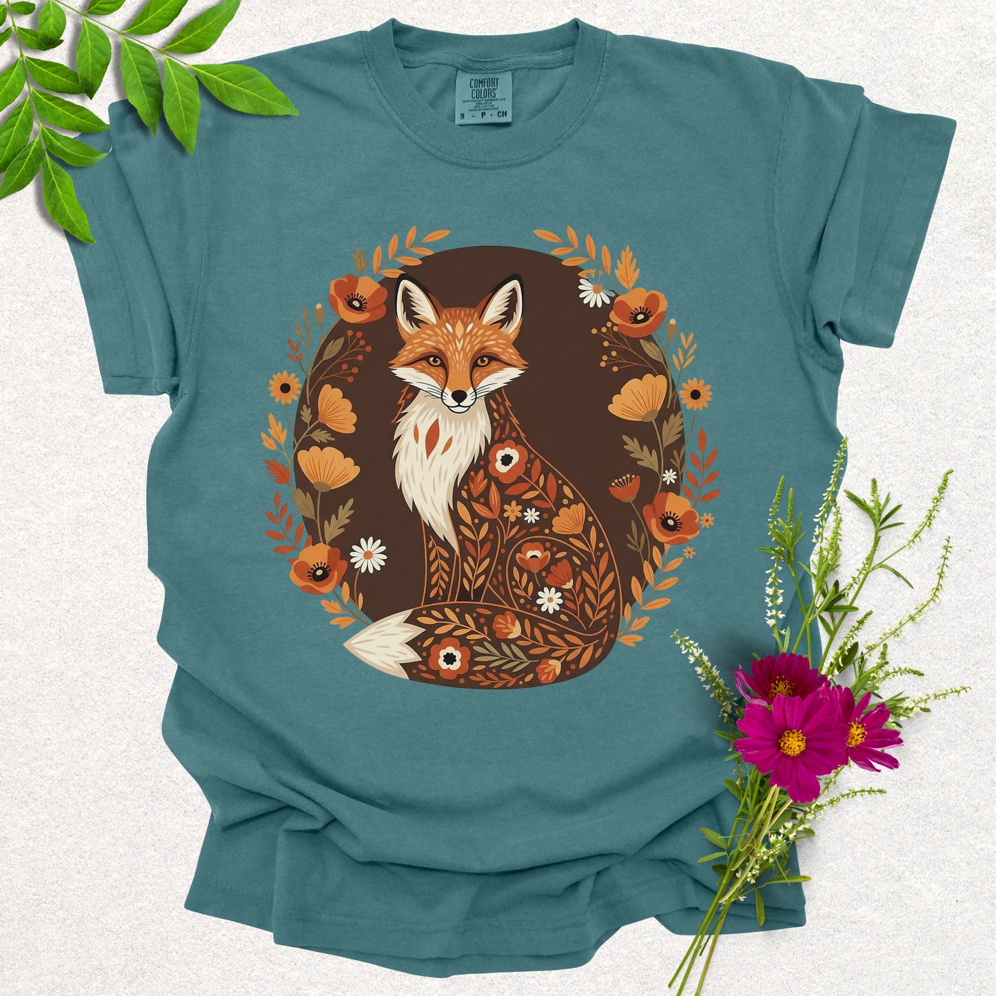 Floral Fox Tee