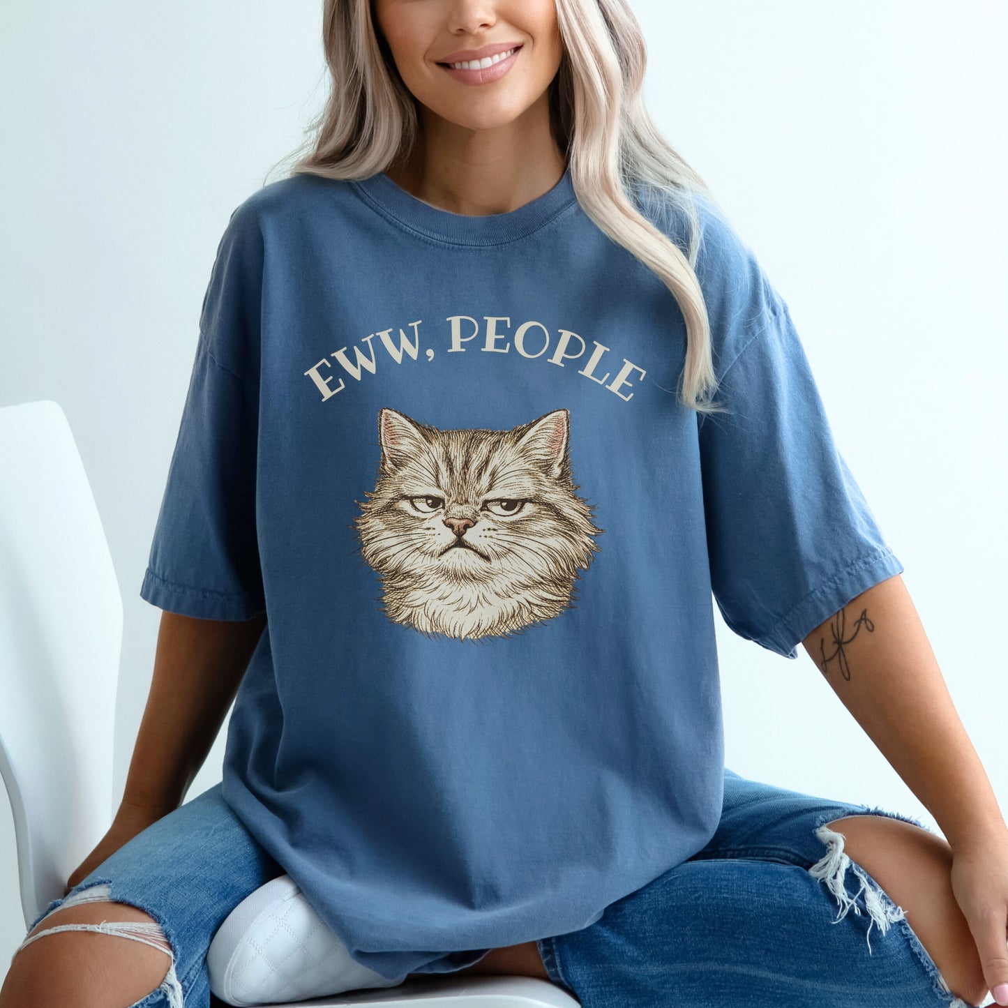 Eww, People Funny Grumpy Cat Tee