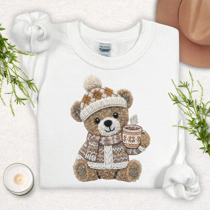 Faux Yarn Cozy Bear Sweatshirt