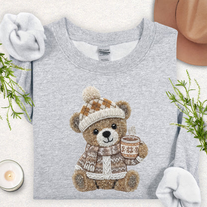 Faux Yarn Cozy Bear Sweatshirt