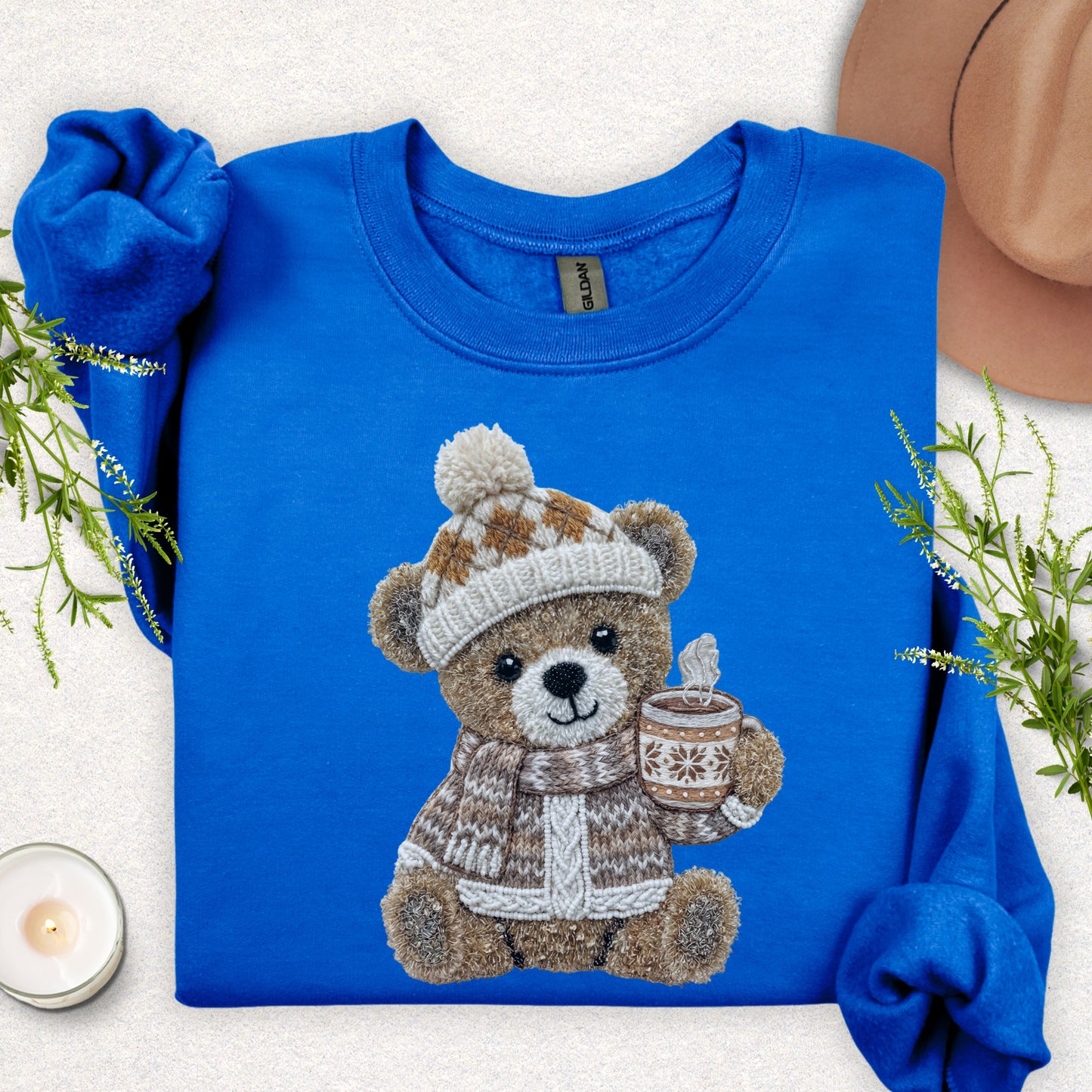 Faux Yarn Cozy Bear Sweatshirt