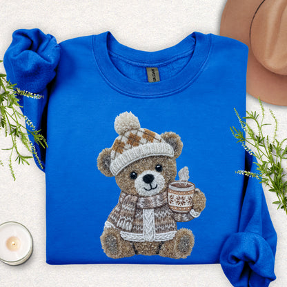 Faux Yarn Cozy Bear Sweatshirt