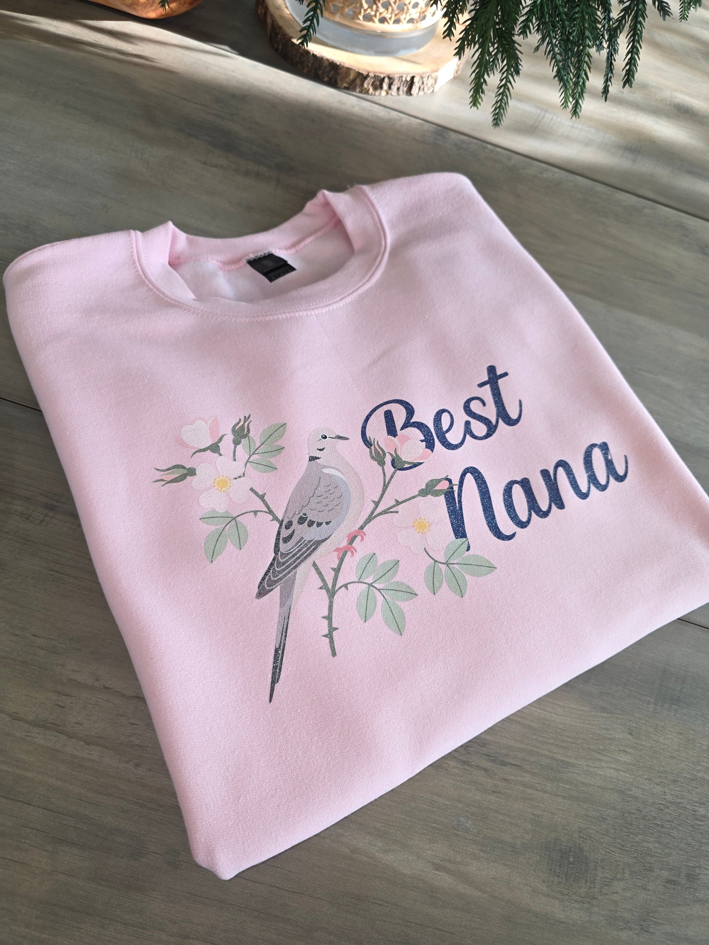 Sparkly Design - Custom BEST NANA/MAMA Sweatshirt, (customizable)