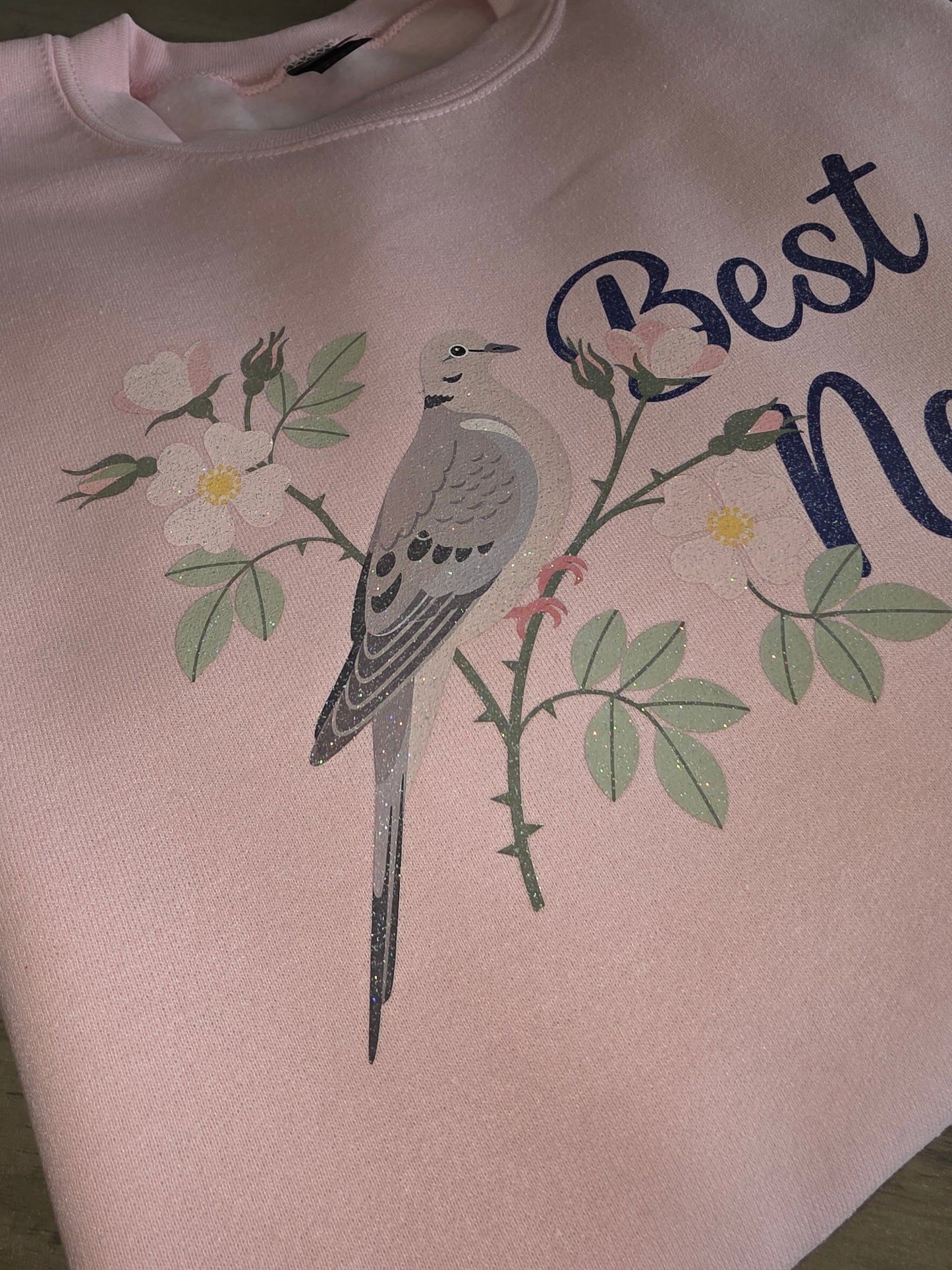 Sparkly Design - Custom BEST NANA/MAMA Sweatshirt, (customizable)