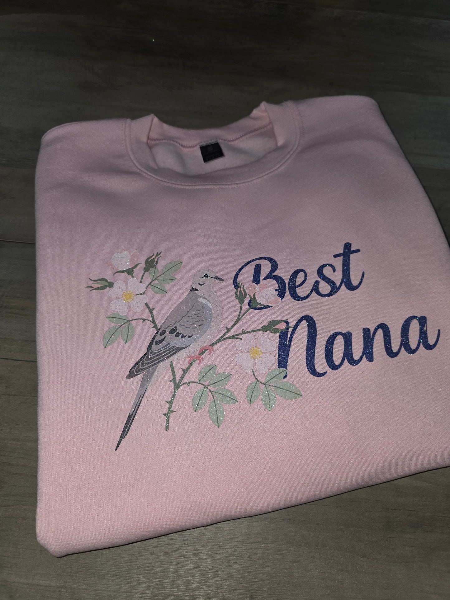 Sparkly Design - Custom BEST NANA/MAMA Sweatshirt, (customizable)