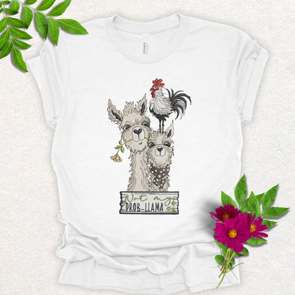 Faux Embroidery Not My Prob-Llama Tee