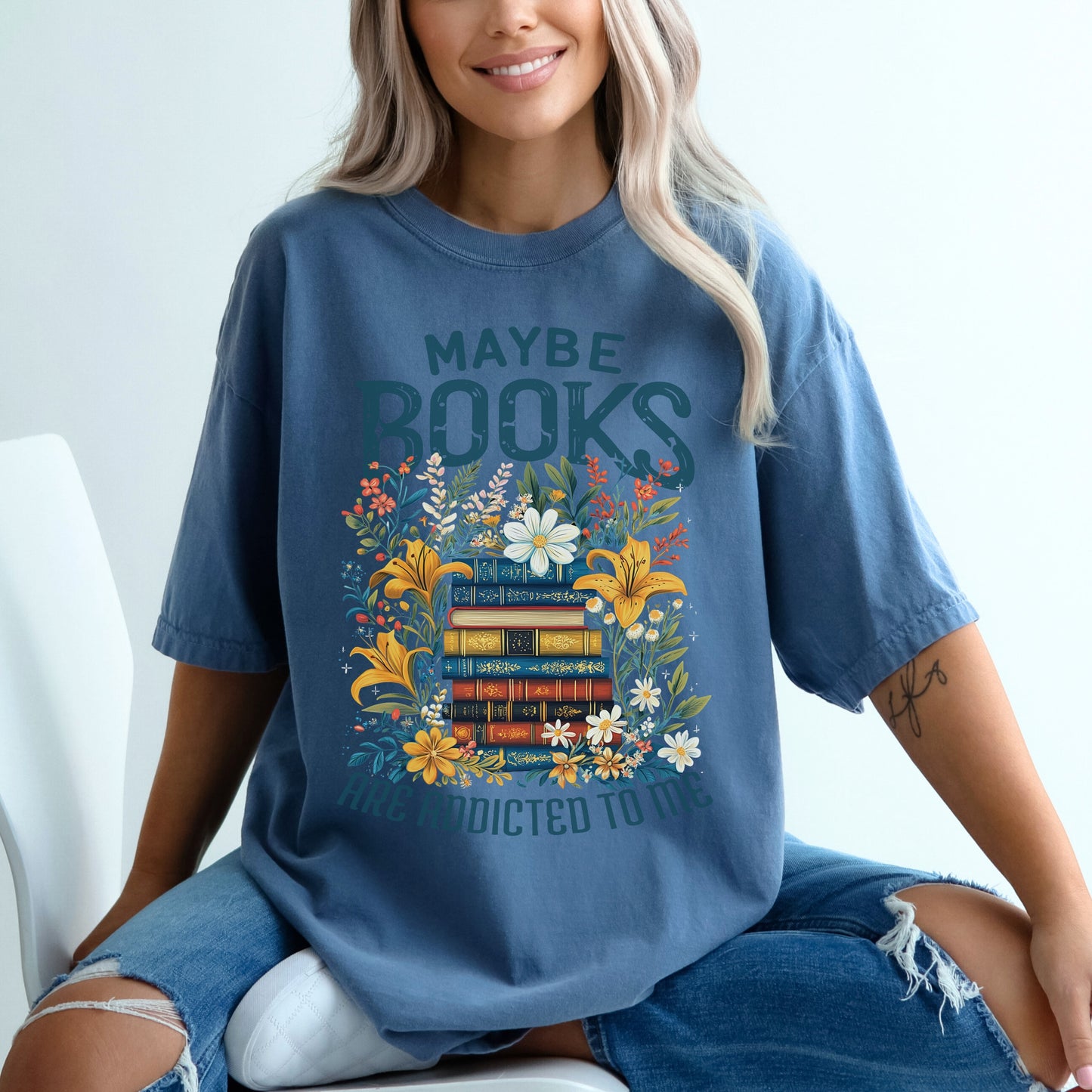 Maybe Books Are Addicted To Me Tee