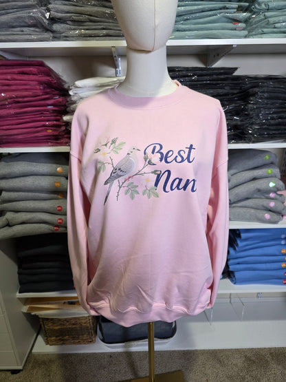 Sparkly Design - Custom BEST NANA/MAMA Sweatshirt, (customizable)