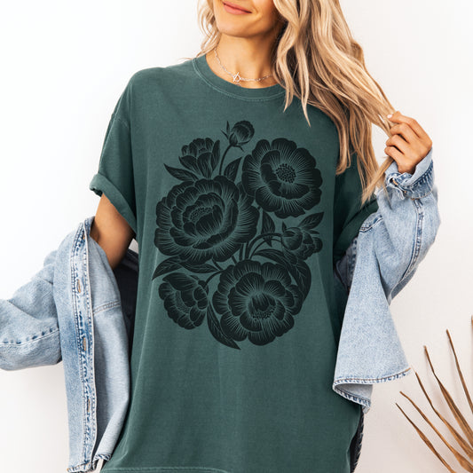 Blooming Peonies Tee
