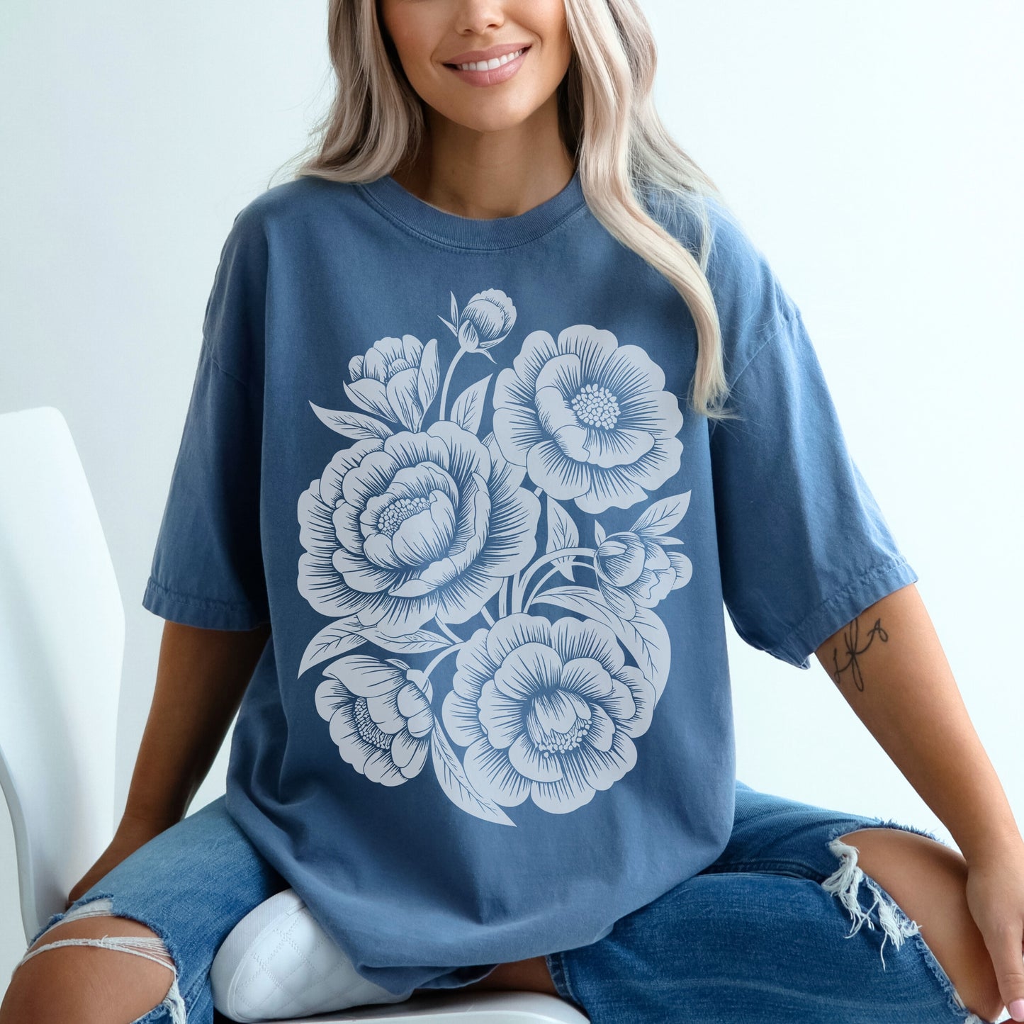 Blooming Peonies Tee