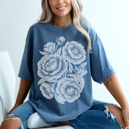Blooming Peonies Tee