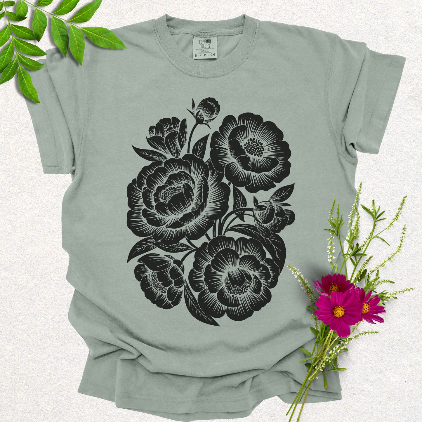 Blooming Peonies Tee