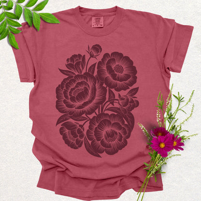 Blooming Peonies Tee
