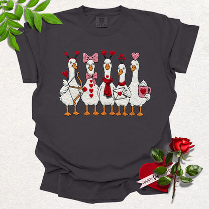 Cupid's Goose Crew Valentines Tee