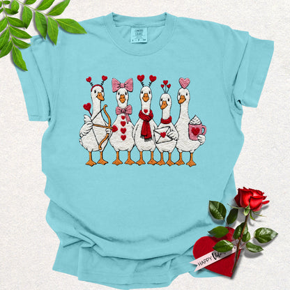 Cupid's Goose Crew Valentines Tee