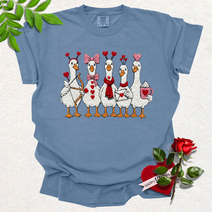 Cupid's Goose Crew Valentines Tee
