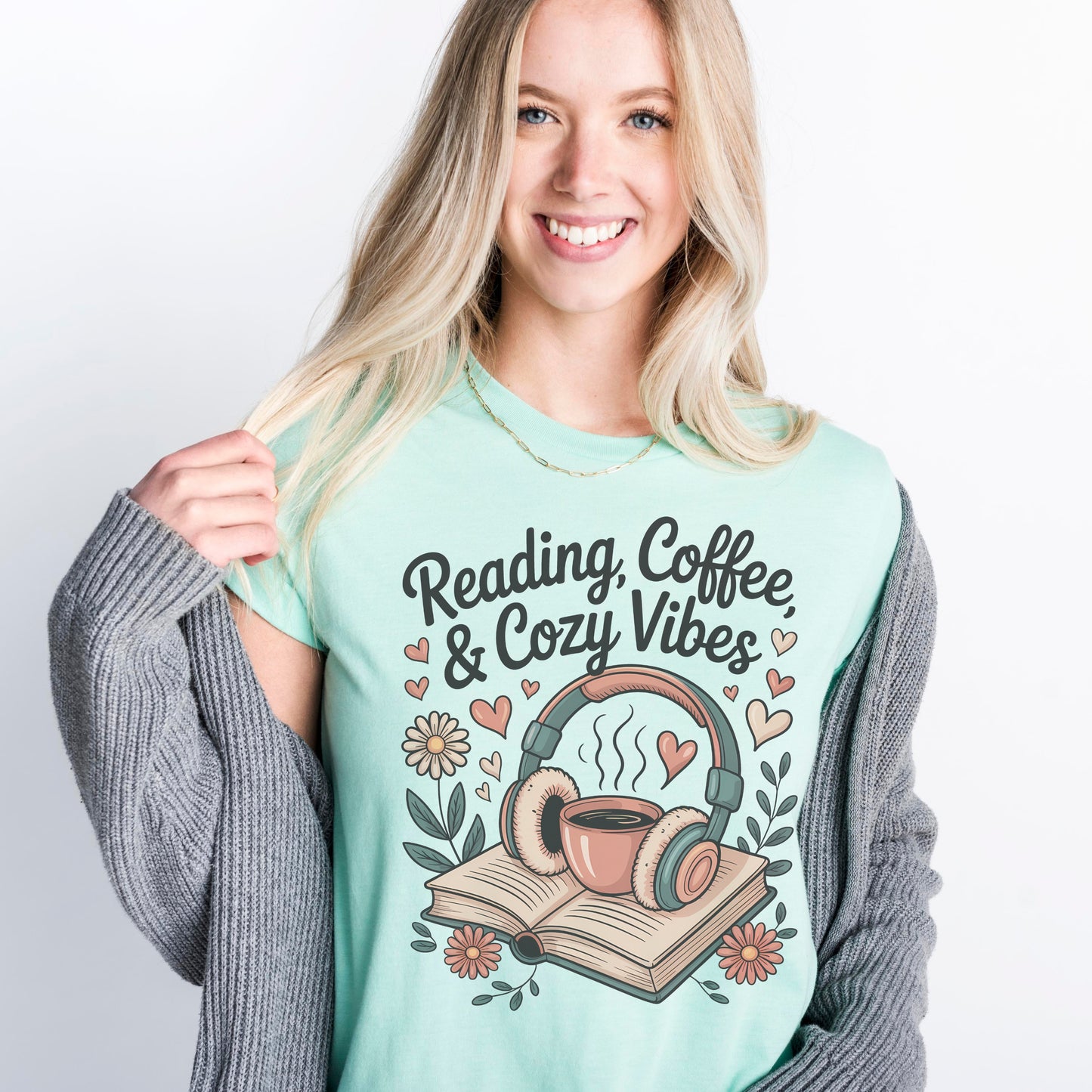 Reading, Coffee & Cozy Vibes Tee