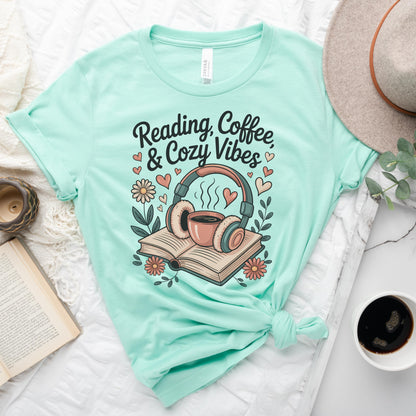Reading, Coffee & Cozy Vibes Tee