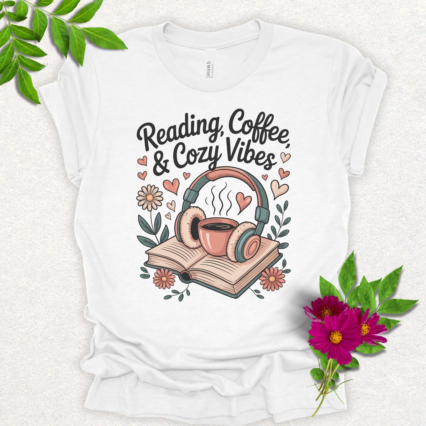 Reading, Coffee & Cozy Vibes Tee