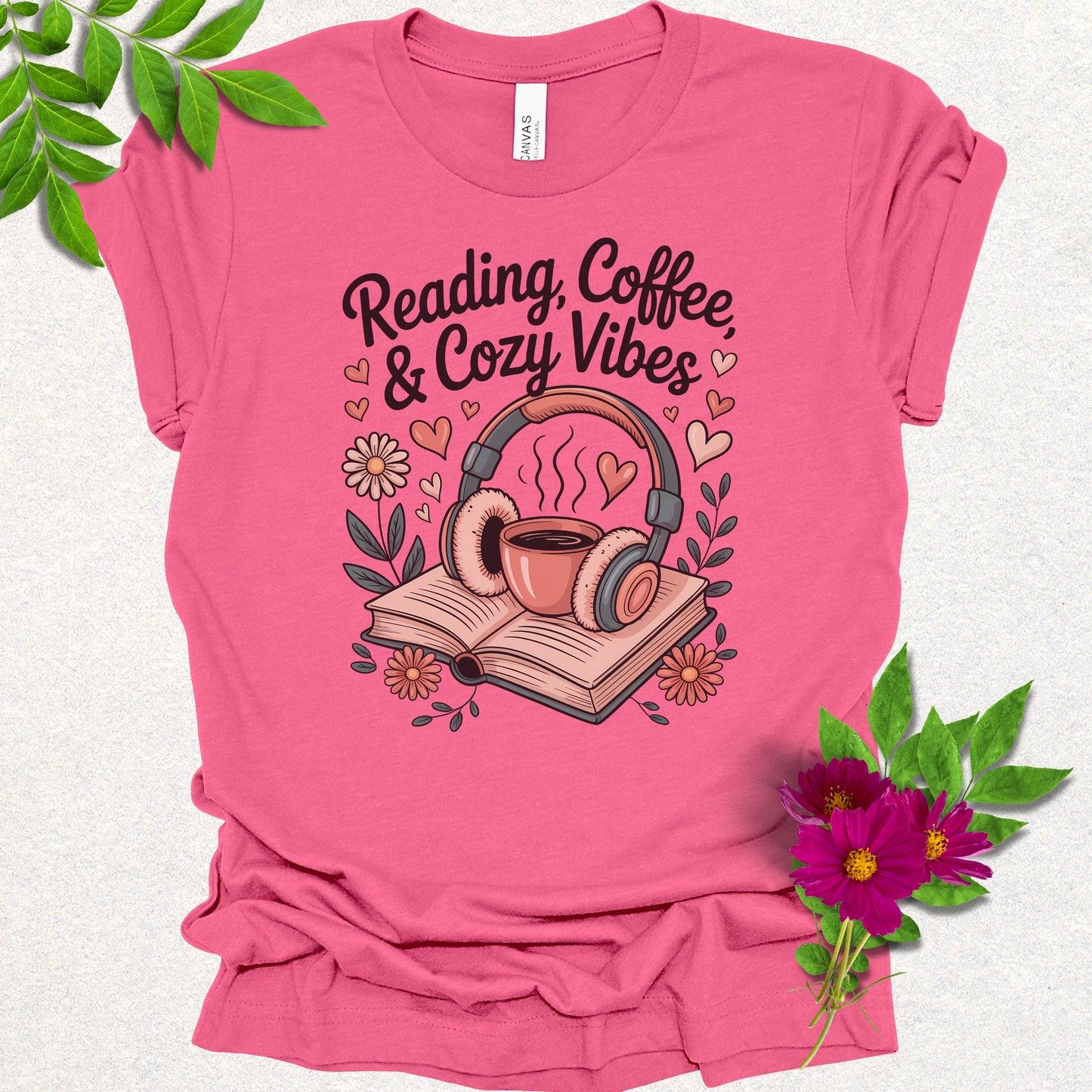 Reading, Coffee & Cozy Vibes Tee