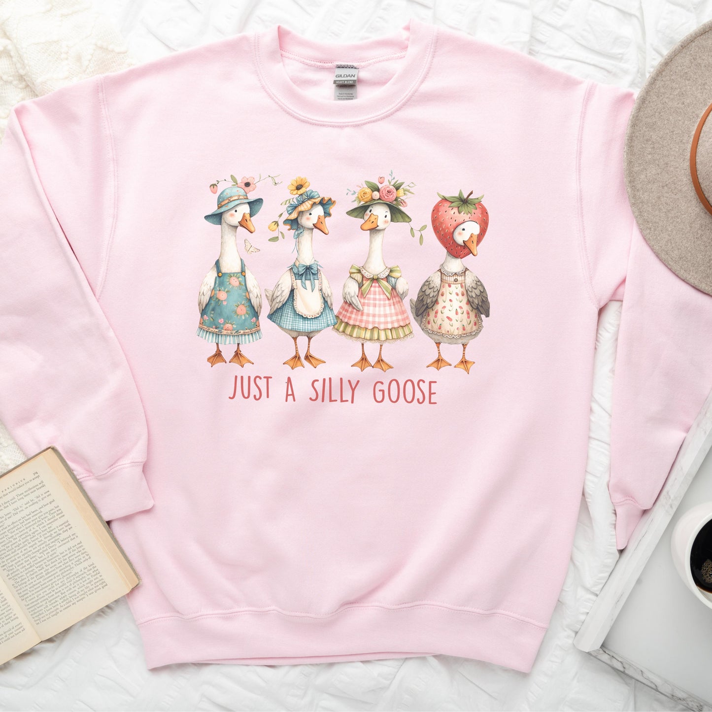 Just a Silly Goose' Cute Farm Goose Sweatshirt