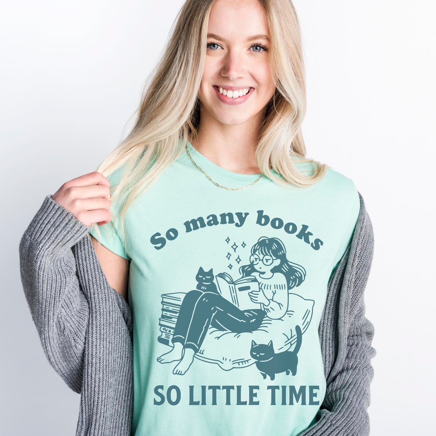 So Many Books, So Little Time Book Lover Tee