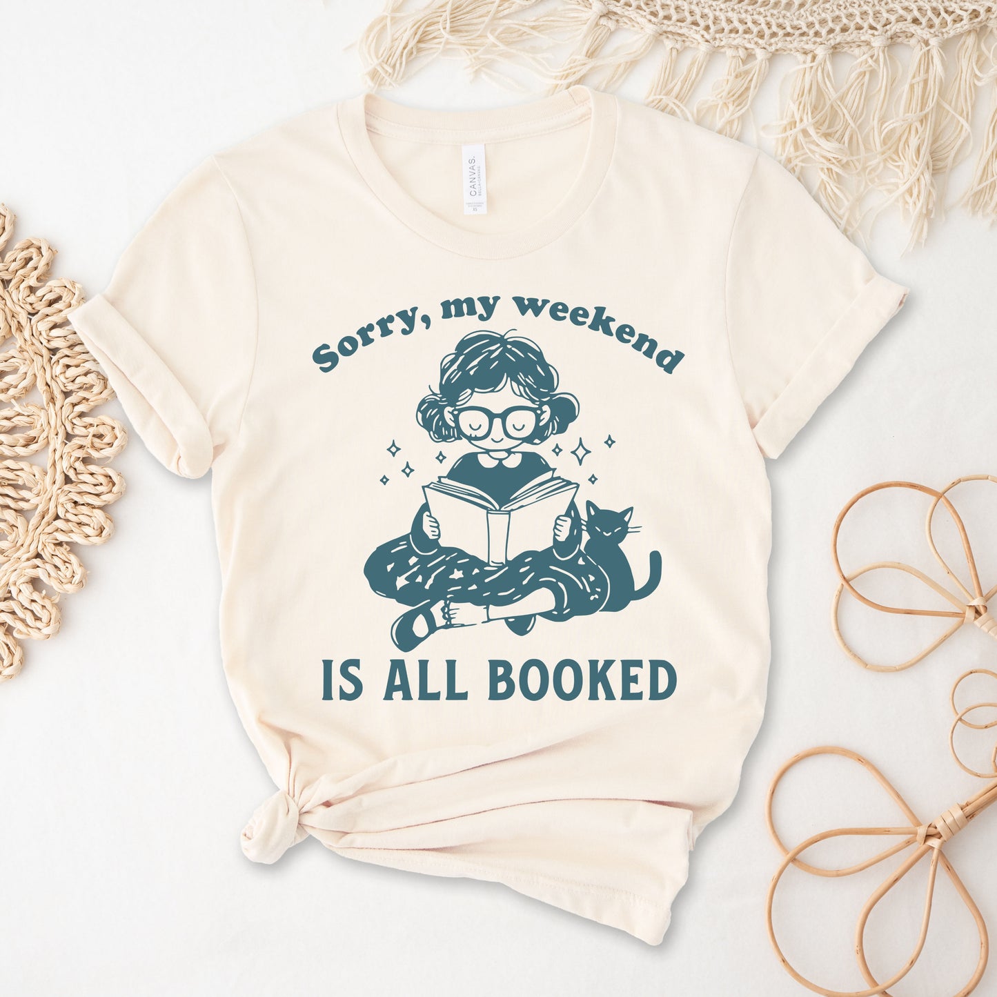 “Sorry, My Weekend Is All Booked” Reading Tee