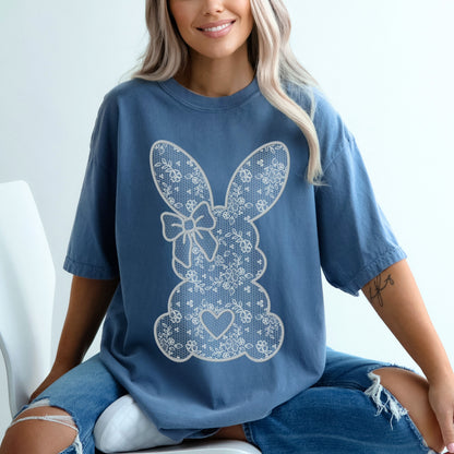 Floral Lace Bunny Tee
