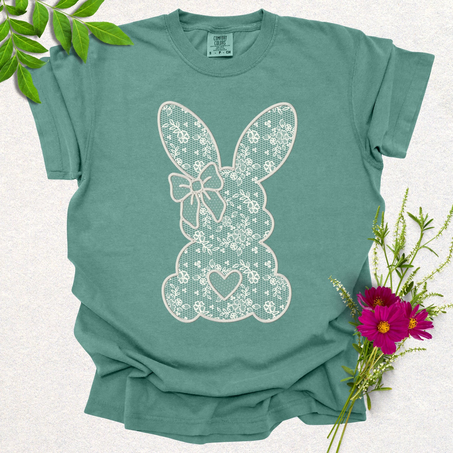Floral Lace Bunny Tee