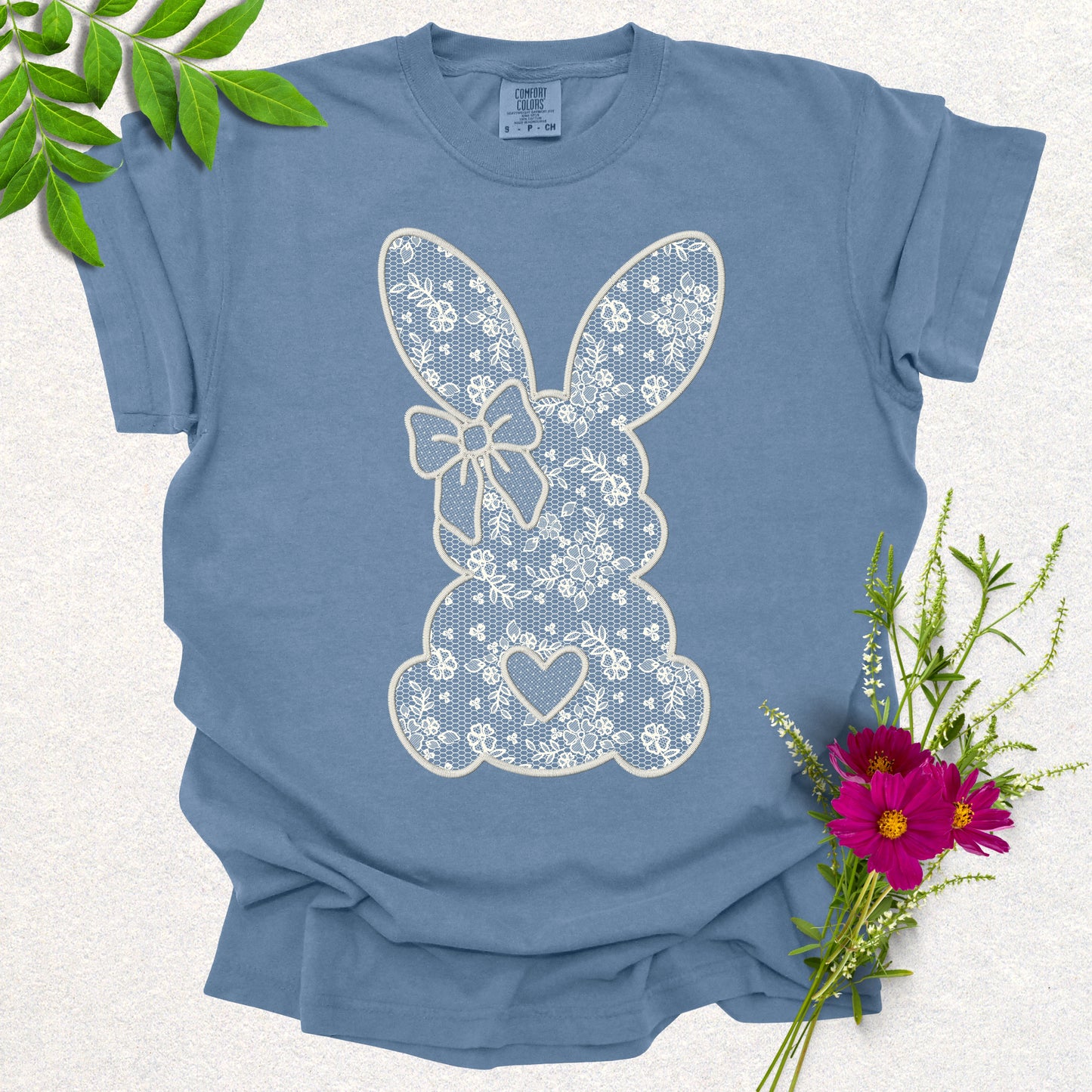Floral Lace Bunny Tee
