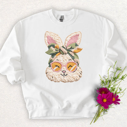 Faux Yarn Miss Bunny in Shades Sweatshirt