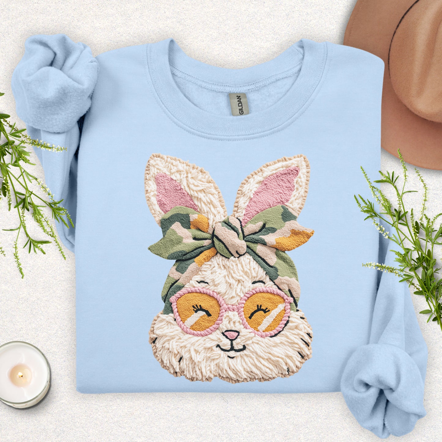 Faux Yarn Miss Bunny in Shades Sweatshirt